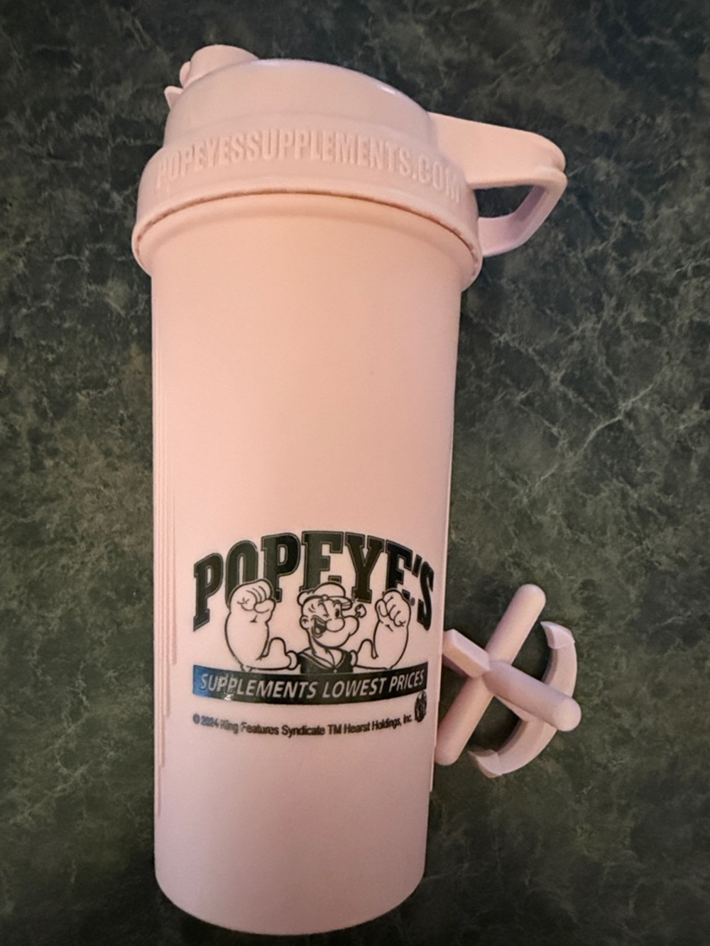Popeye's Pink Shaker Bottle